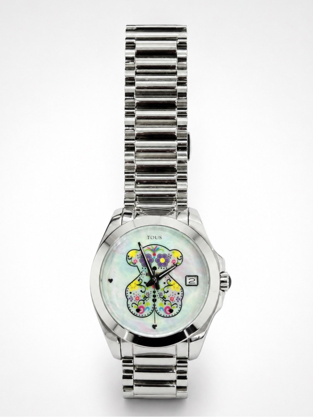 Tous Silver Smartwatch with Multicolor Bear